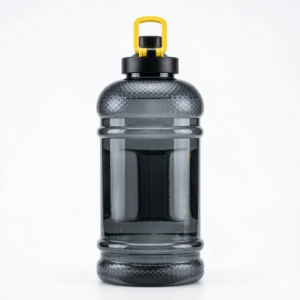 1.8l gallon gym water bottle with handle & flip lid | large capacity bpa free sports water bottle | leak proof workout hydration bottle for gym, fitness, travel & outdoor use