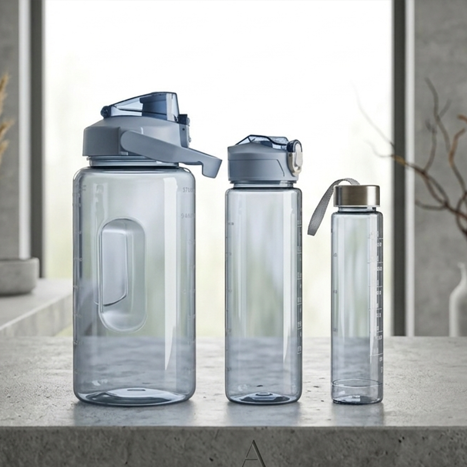 3 in 1 gym water bottle set (2l + 900ml + 300ml) | bpa free leak proof sports bottles with push pull cap | large gallon & shaker combo for workout, travel & daily hydration 3 in 1 gym water bottle set (2l + 900ml + 300ml) | bpa free leak proof sports bottles with push pull cap | large gallon & shaker combo for workout, travel & daily hydration